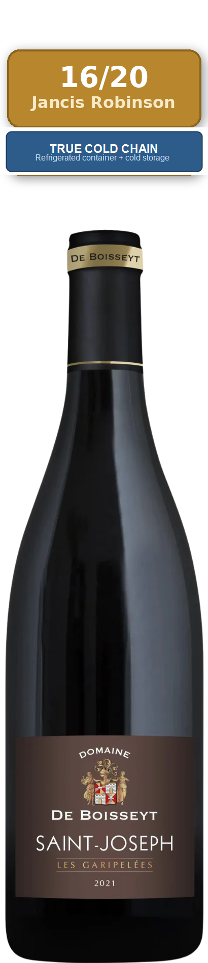 Domaine De Boisseyt Saint Joseph Les Garipelees Rouge 2021 - Image 1