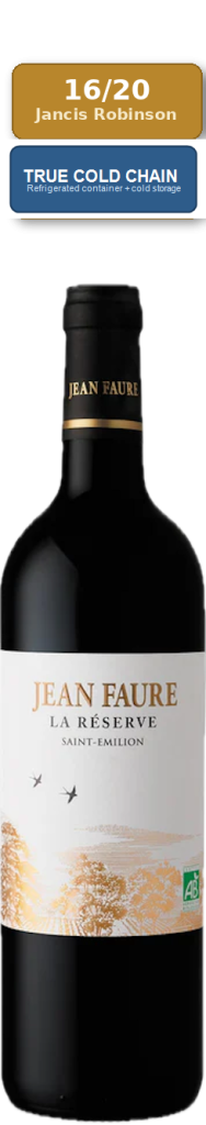 Chateau Jean Faure La Reserve Saint-Emilion Bio 2019